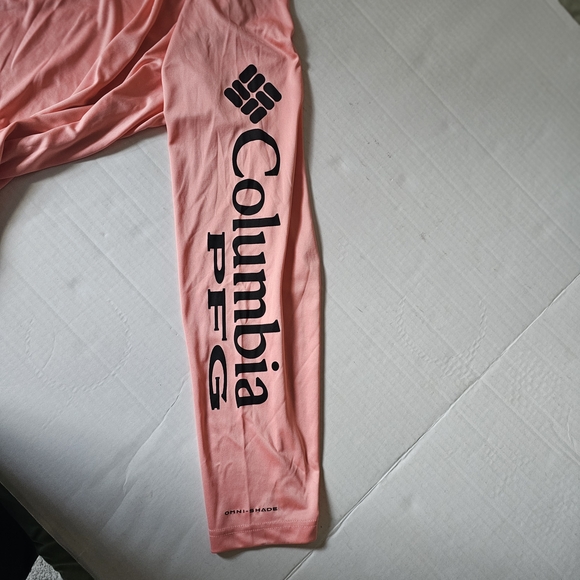 Columbia PGF Long Sleeve Shirt Size 3XL Peach Omni Shade Quick Dry Fishing - Picture 5 of 10